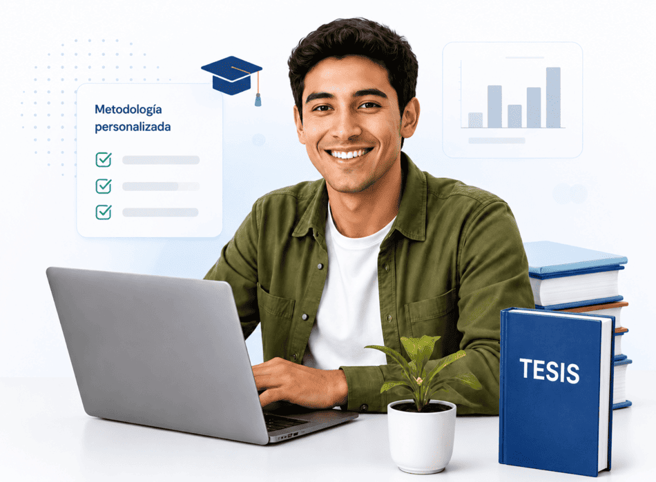 Estudiante recibiendo asesoría profesional para su tesis